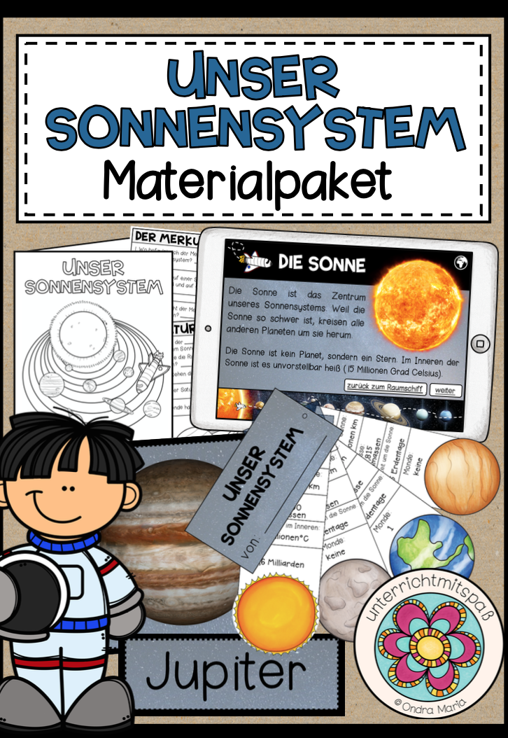 Unser Sonnensystem (Planeten) - Materialpaket – Unterrichtsmaterial im
