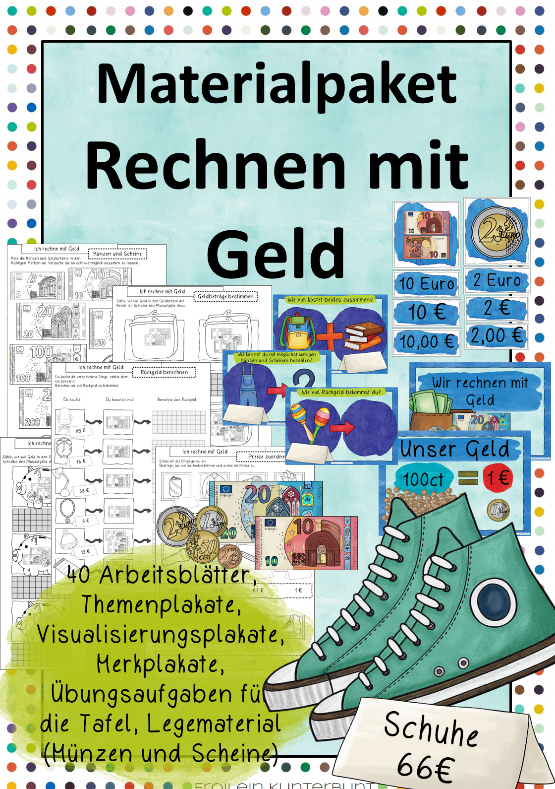 Materialpaket Rechnen mit Geld – Unterrichtsmaterial im Fach Mathematik