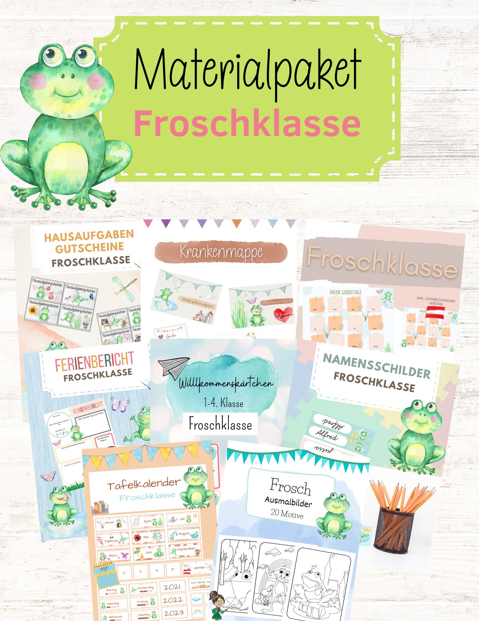 Materialpaket für die Froschklasse - wachsendes Bundle ...