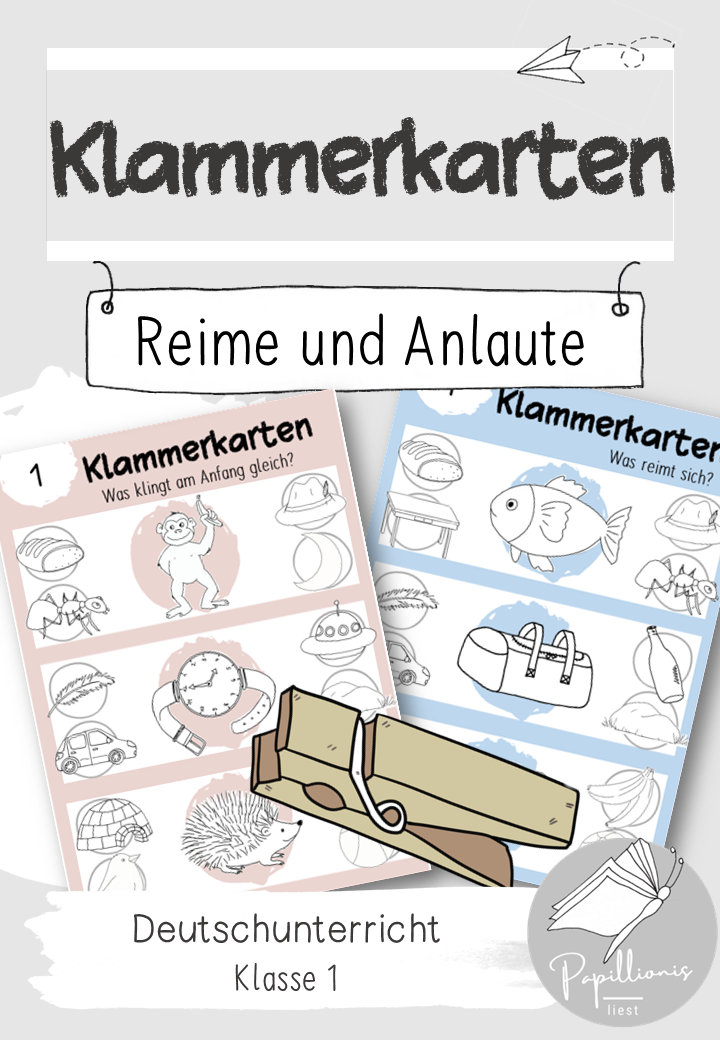 Materialpaket "Klammerkarten": Reime und Anlaute | Anfangsunterricht