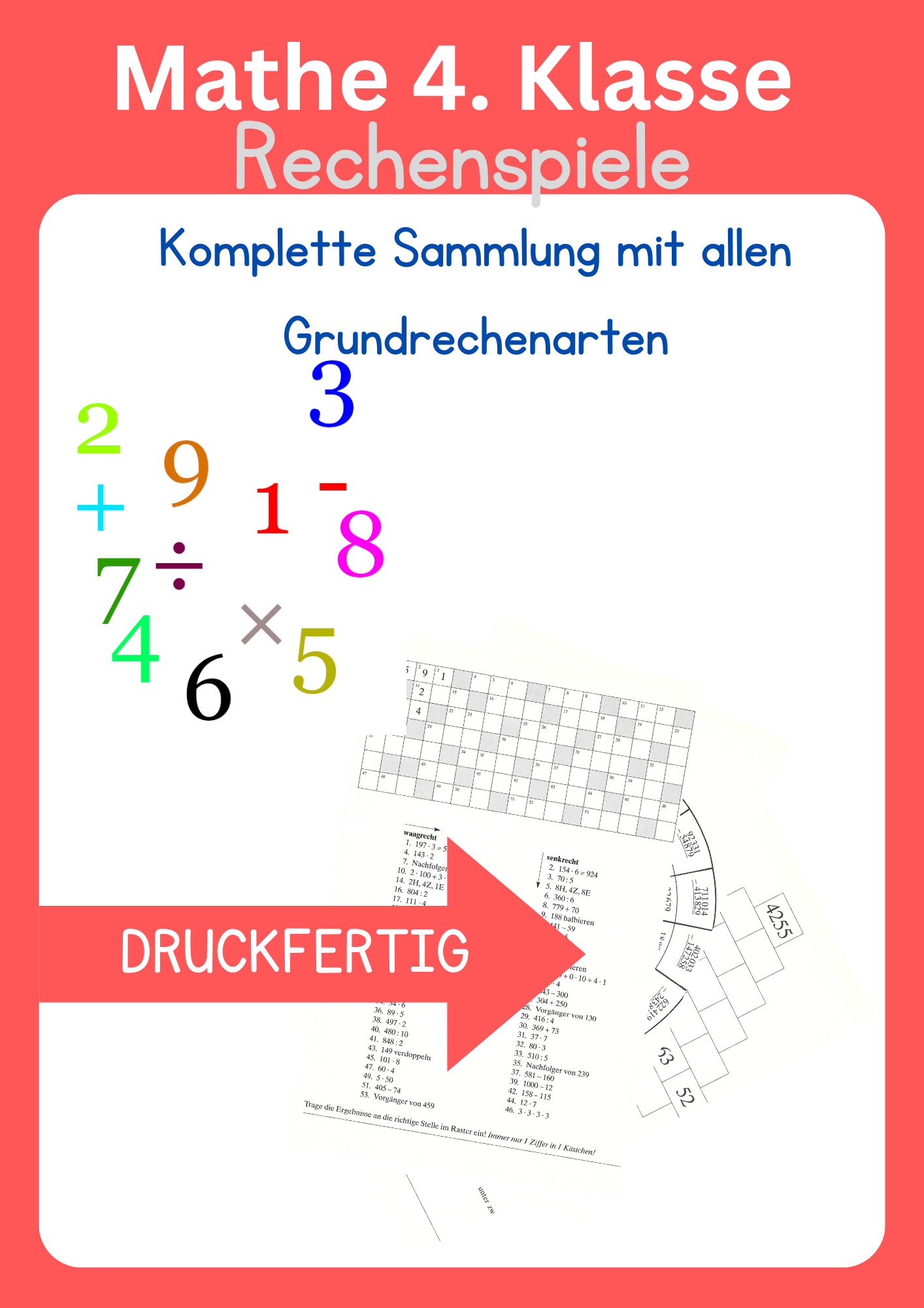 Mathematik 4 Klasse - Rechenspiele – Unterrichtsmaterial im Fach Mathematik
