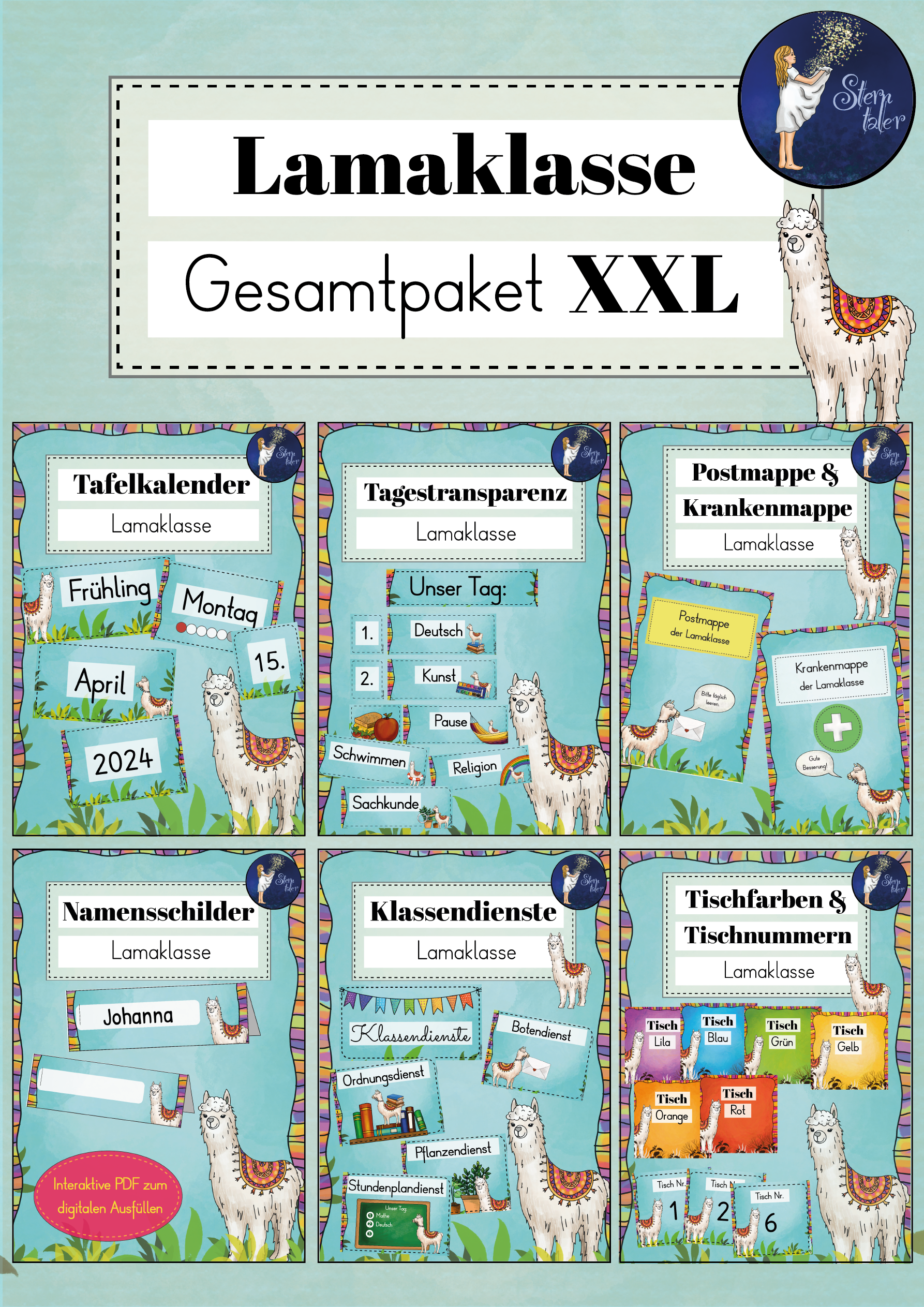 Lamaklasse / Alpakaklasse - Gesamtpaket XXL – Unterrichtsmaterial im ...