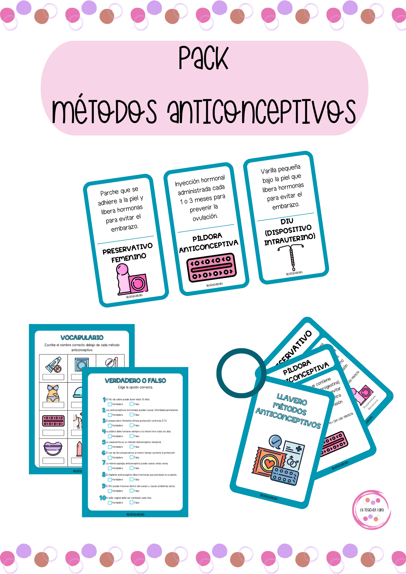PACK MÉTODOS ANTICONCEPTIVOS material de la siguiente asignatura