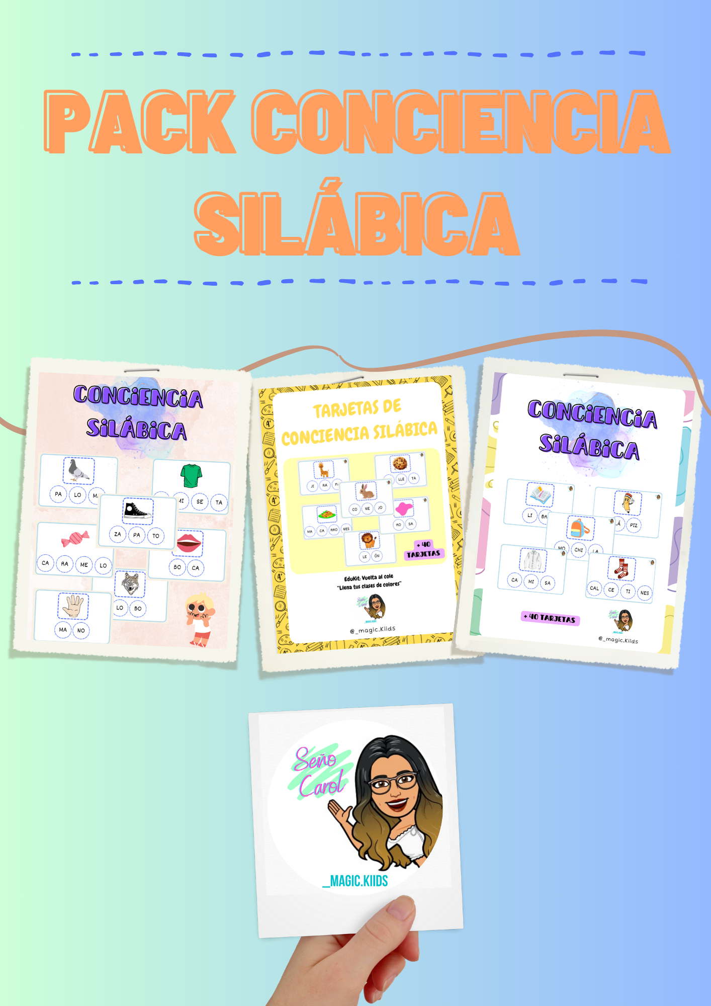 Pack conciencia silábica / conciencia fonológica - material de la ...