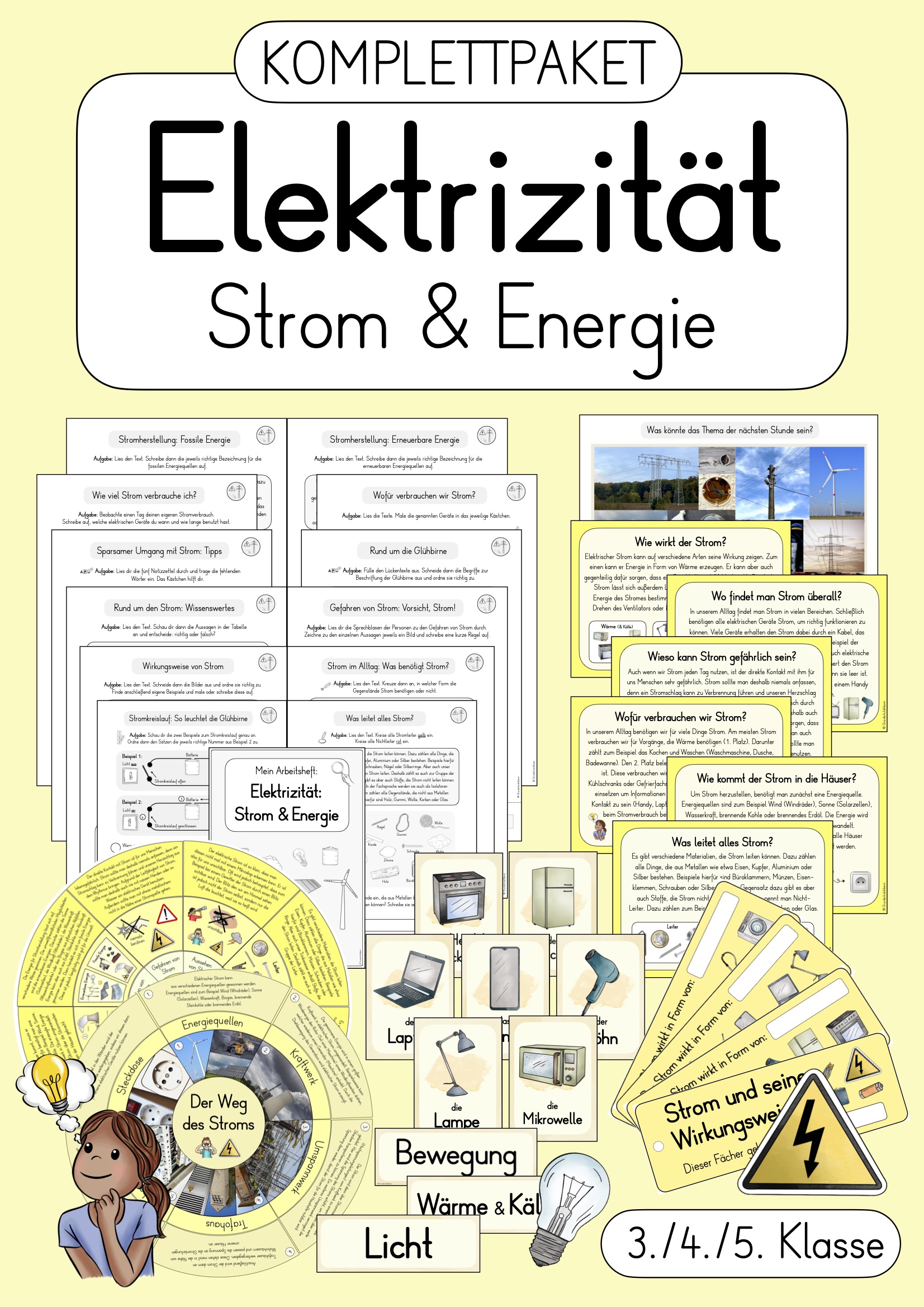 Elektrizität - Strom & Energie: Materialpaket (3./4./5. Klasse