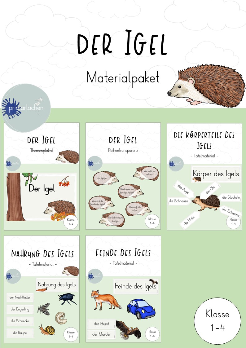 Igel Materialpaket – Unterrichtsmaterial im Fach Sachunterricht