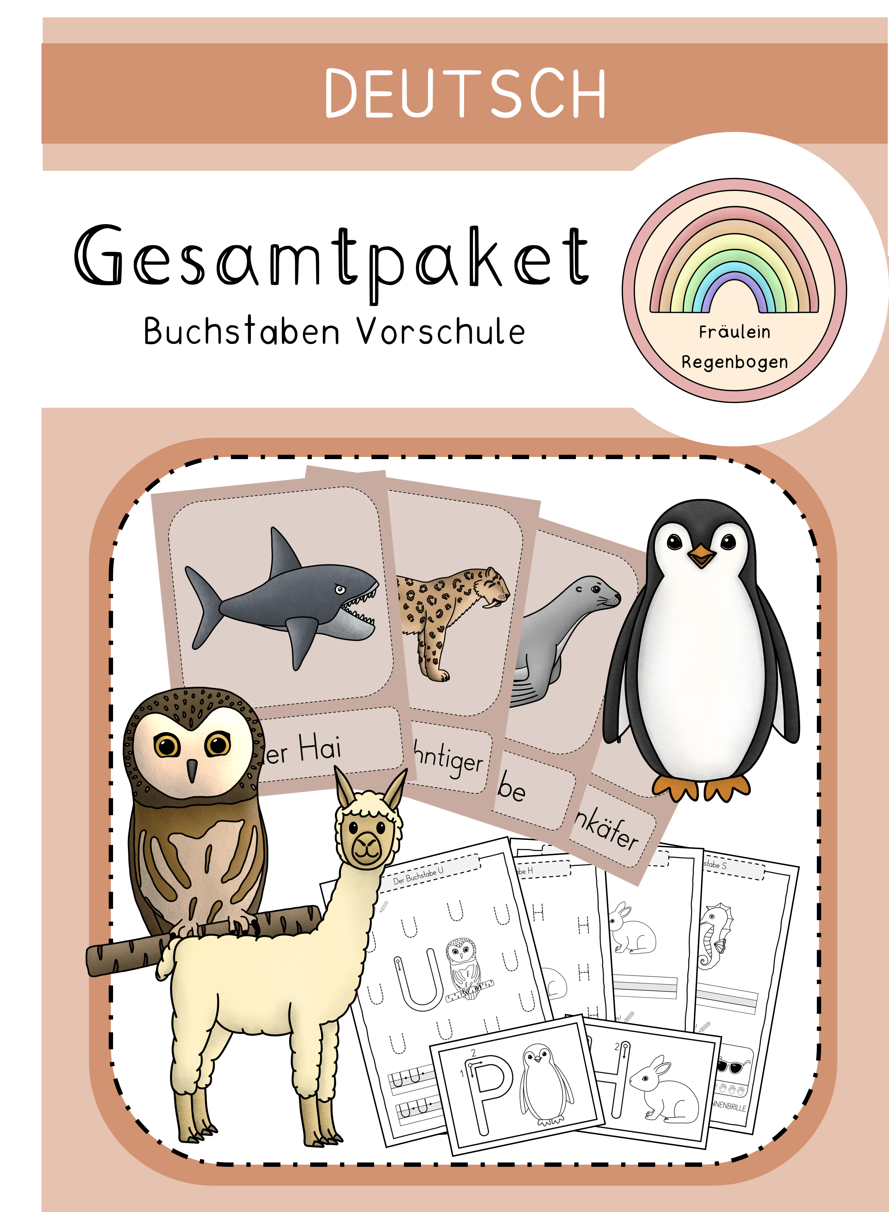 Buchstaben - Anlautbilder und Arbeitsblätter - wachsendes Paket