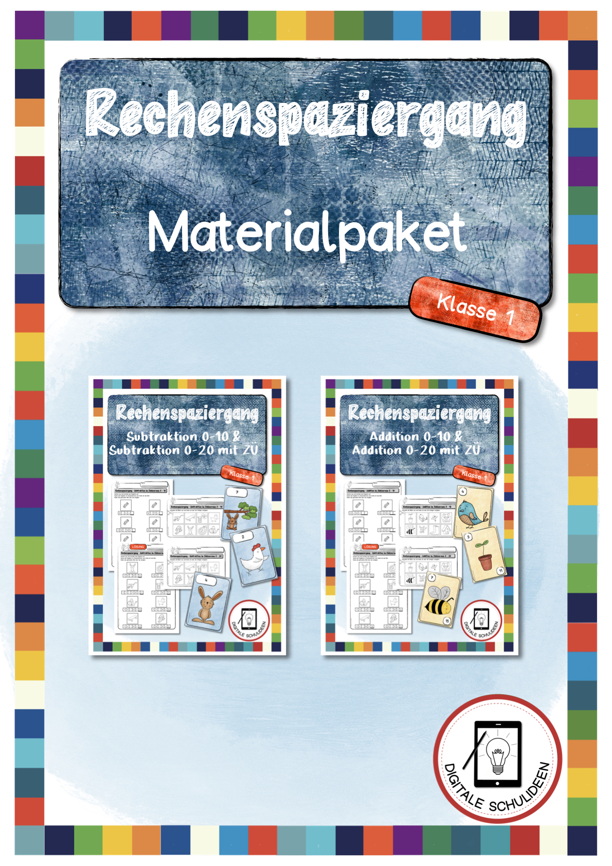 Materialpaket Rechenspaziergang Klasse 1 – Unterrichtsmaterial im Fach