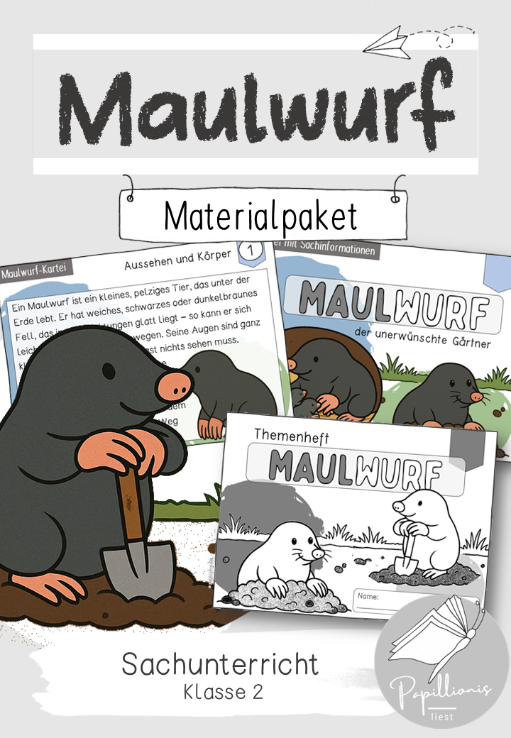 Materialpaket "Maulwurf" – Unterrichtsmaterial im Fach Sachunterricht