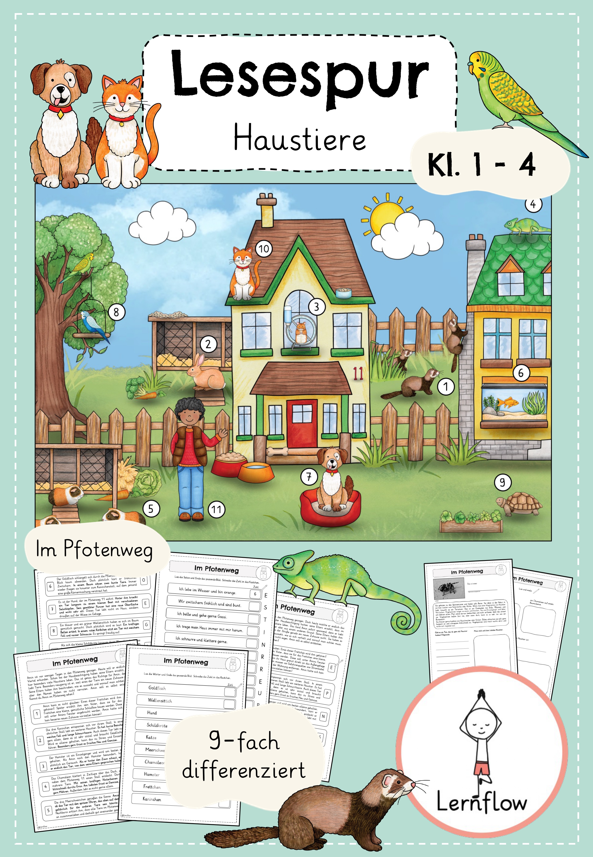 Lesespur Haustiere – Unterrichtsmaterial in den Fächern Sachunterricht