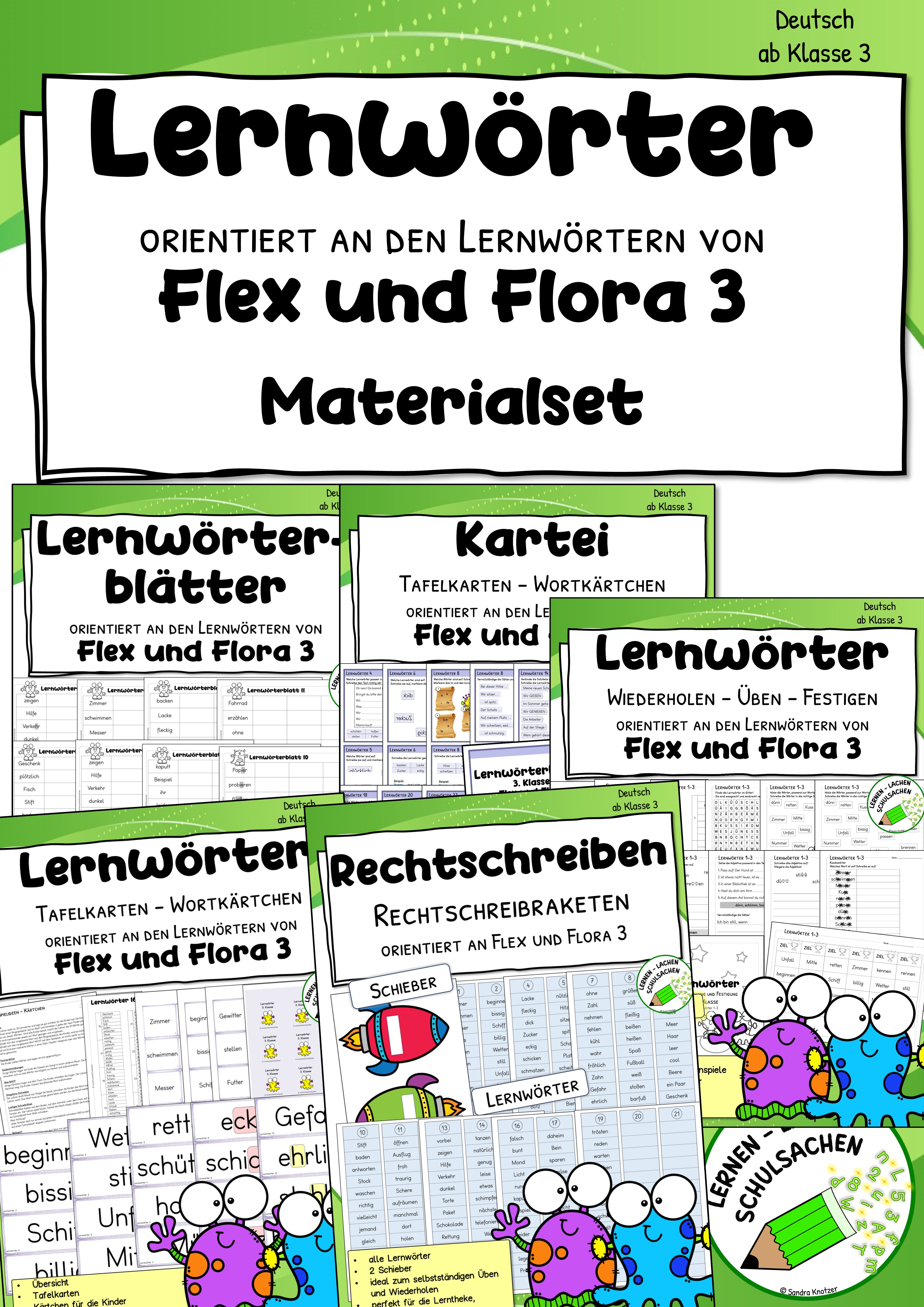 Materialpaket "Lernwörter - orientiert an Flex und Flora 3" (Neuauflage