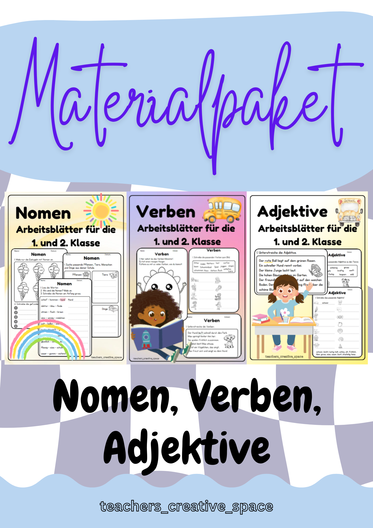 Materialpaket - Wortarten: Nomen, Verben und Adjektive