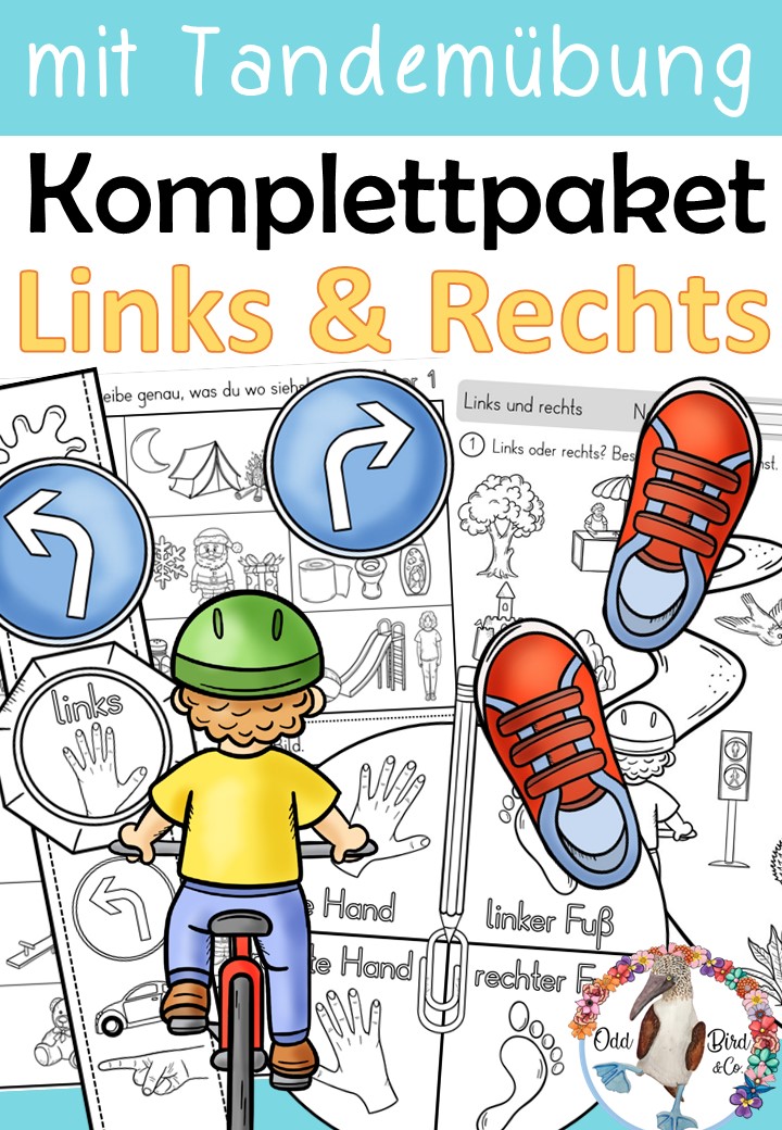 Komplettpaket - Links und Rechts - Raumorientierung  Unterrichtsmaterial  im Fach Mathematik