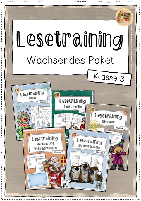 Lesetraining (Wachsendes Paket) - Klasse 3/4 – Unterrichtsmaterial im