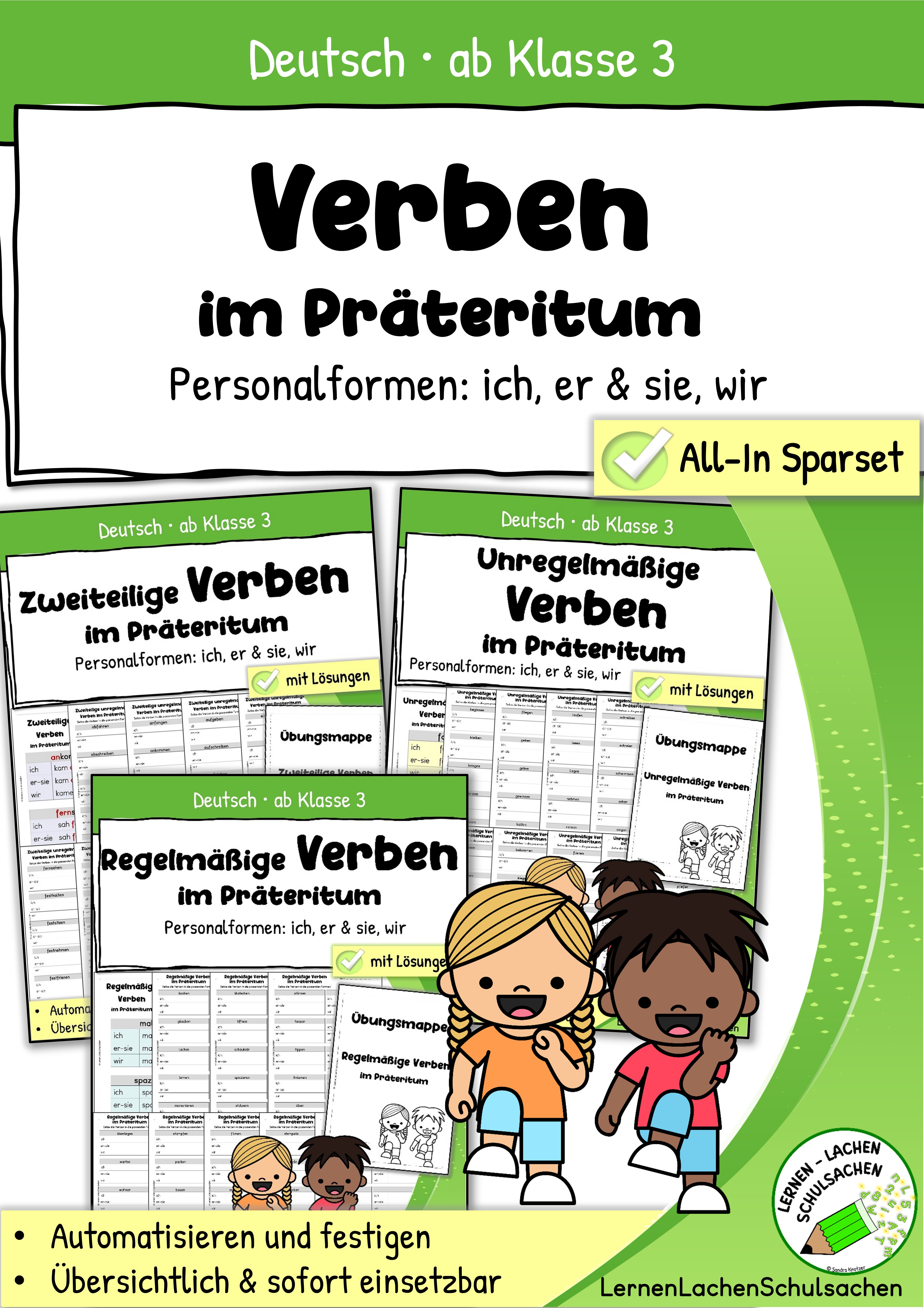 Verben im Präteritum – Mitvergangenheit - regelmäßig, unregelmäßig