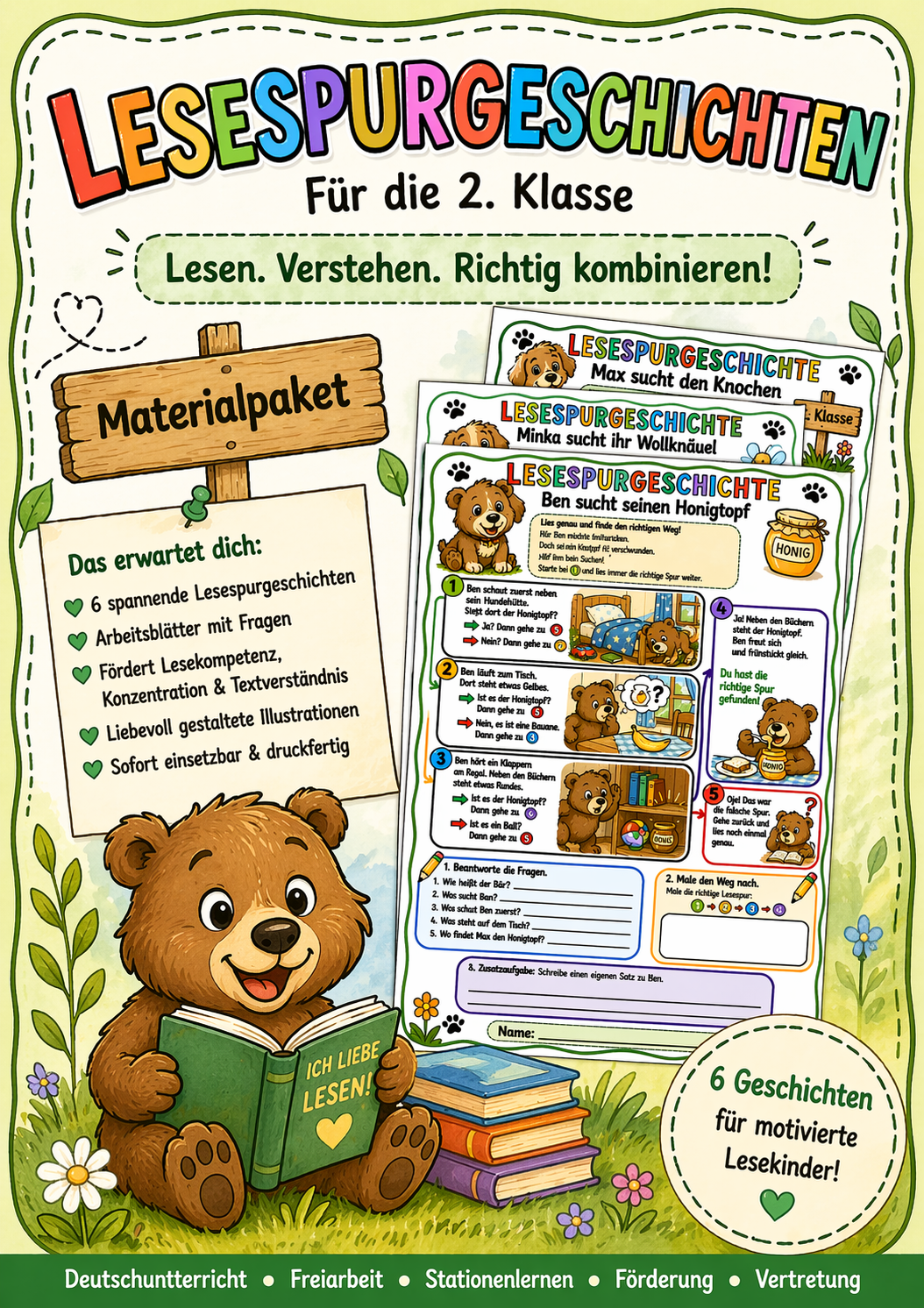 Lesespurgeschichten Klasse 2 Kostenlos Pdf